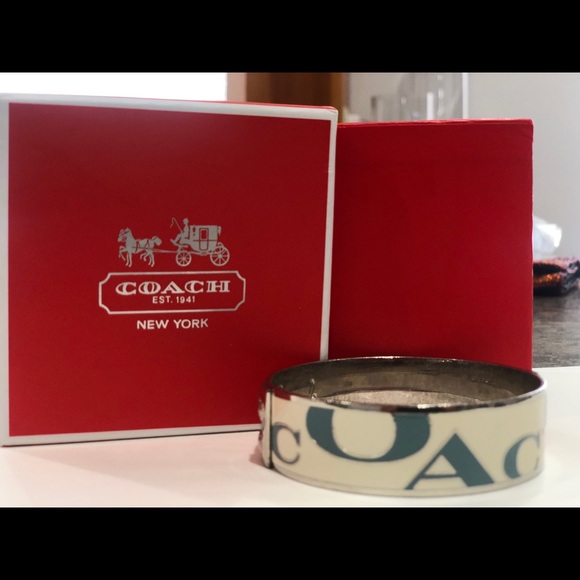 Coach Signature Enamel Bangle - Picture 2 of 3